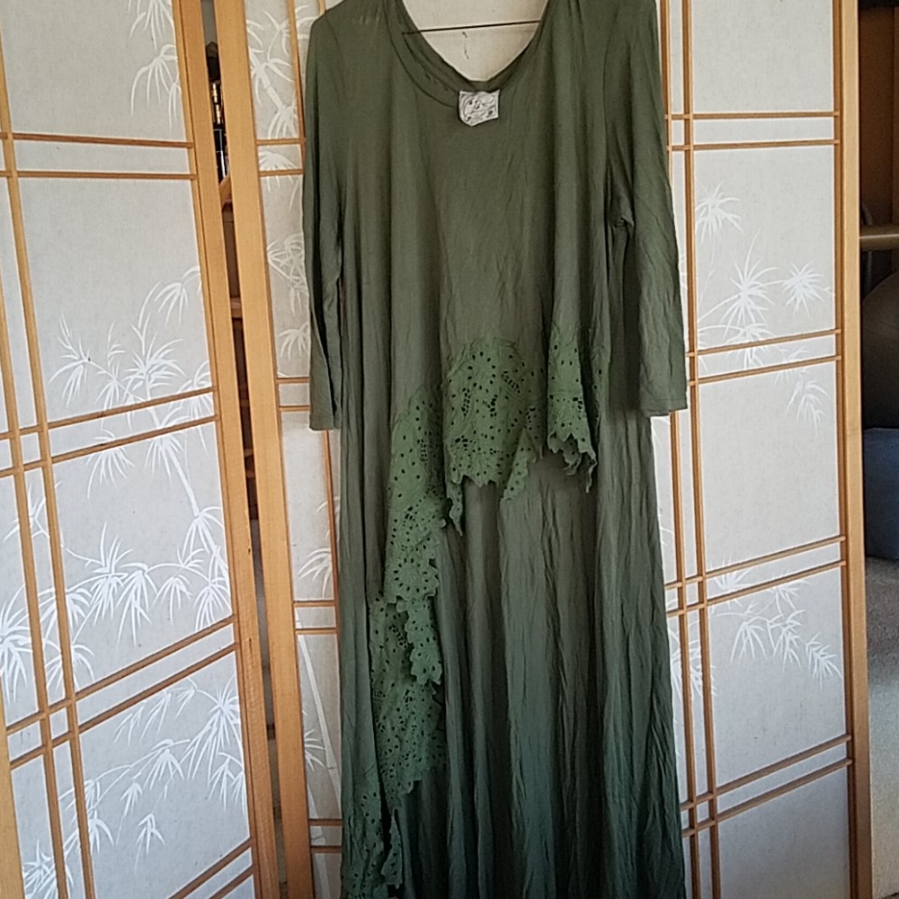 Free people olive asymmetrical tunic
